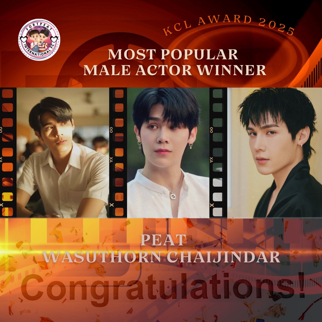 Congratulations to <a href="/peatwasu/">peatwasu #ต้องรัก</a> as winner of Most Popular Male Actor in 21th KCL Awards🥇

Your talent and incredible artistry is well known to the world. Now enjoy the moment, you earned it!

FORTPEAT KCL AWARDS
#คมชัดลึกอวอร์ด21xMeMindY

#Peatwasu #CaptainPeat #BabyFeat #FortPeat