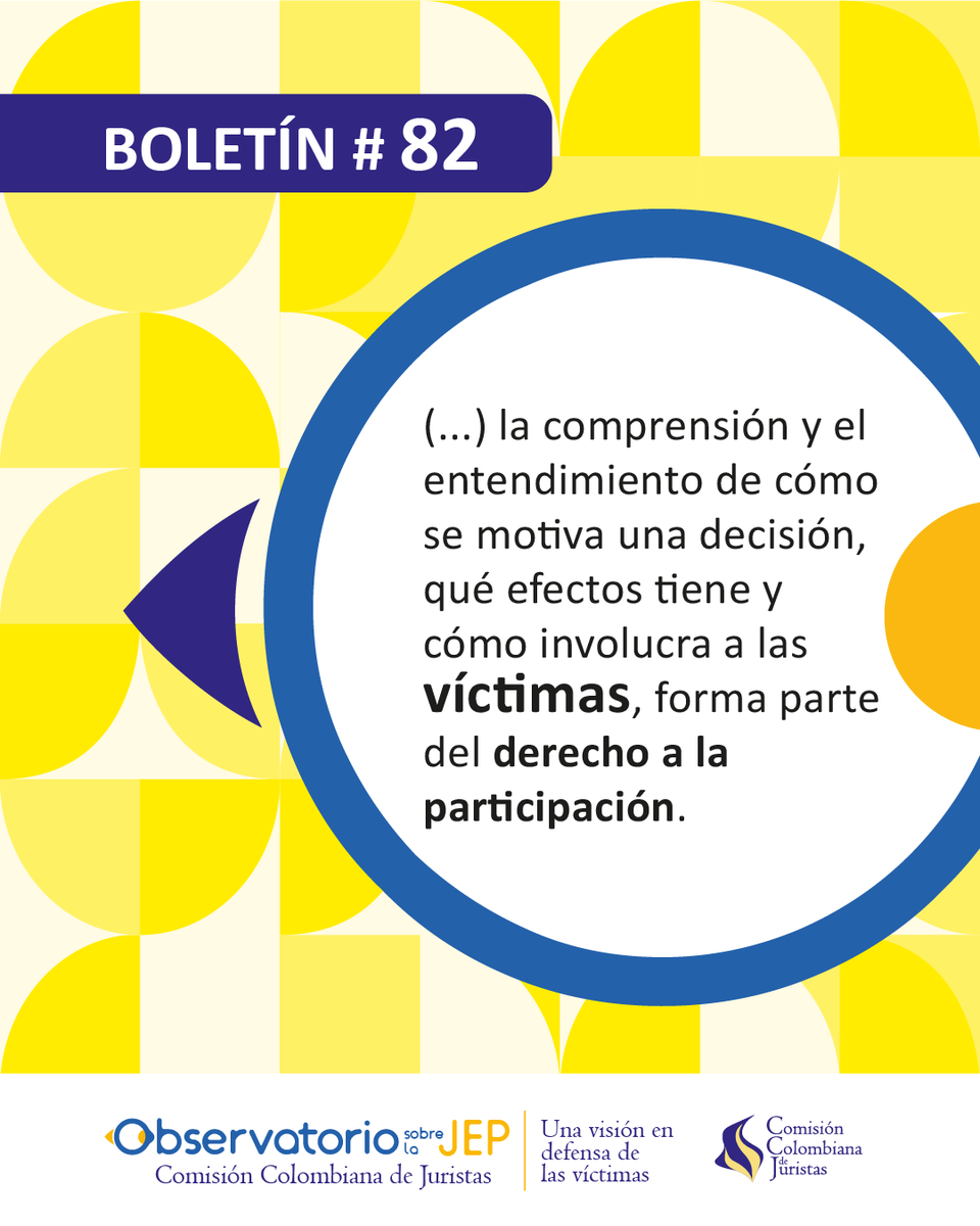 Coljuristas's tweet photo. ¿La JEP está hablando en un idioma que las víctimas no entienden? El boletín #82 del Observatorio sobre la JEP de @Coljuristas analiza cómo el exceso de tecnicismos y de páginas puede alejar a quienes deberían estar en el centro del proceso. #LupaALaJEP🔎https://t.co/LNipI5W1VG https://t.co/q66HkuRGty