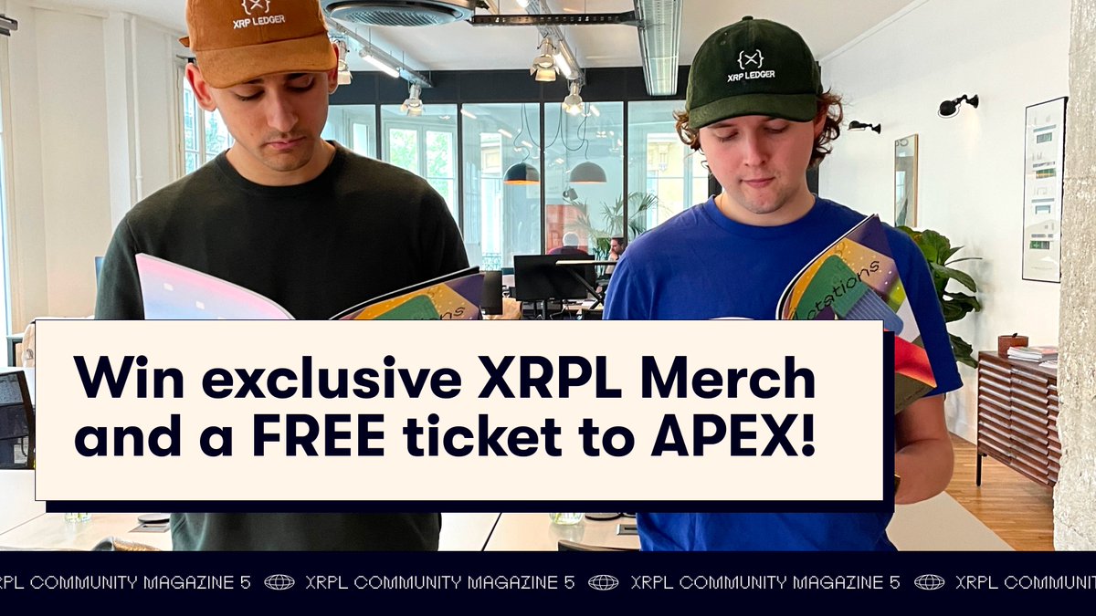 XRPL Commons (@xrpl_commons) on Twitter photo Reminder! 🎉 GIVEAWAY! 🎉
Time is running out to win exclusive XRPL merch (T-shirts, socks, caps)
plus a free ticket to APEX 2025!
How to enter:
Scan the QR code or visit 👉 xrpl.at/giveaway
Submit your email and follow <a href="/xrpl_commons/">XRPL Commons</a> on X.
Boost your chances: Share a Reminder! 🎉 GIVEAWAY! 🎉
Time is running out to win exclusive XRPL merch (T-shirts, socks, caps)
plus a free ticket to APEX 2025!
How to enter:
Scan the QR code or visit 👉 xrpl.at/giveaway
Submit your email and follow <a href="/xrpl_commons/">XRPL Commons</a> on X.
Boost your chances: Share a