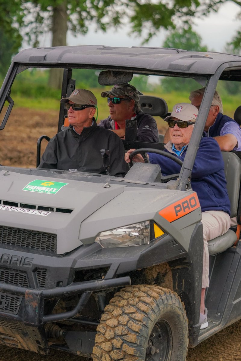 Jack on Site📍 Leading the course renovation design, Nicklaus stopped by to check on the progress at Normandie Golf Club on Monday. The #NormandieReimagined team went out on the course as they analyzed and reviewed the plans, making sure we deliver the best golf course possible.