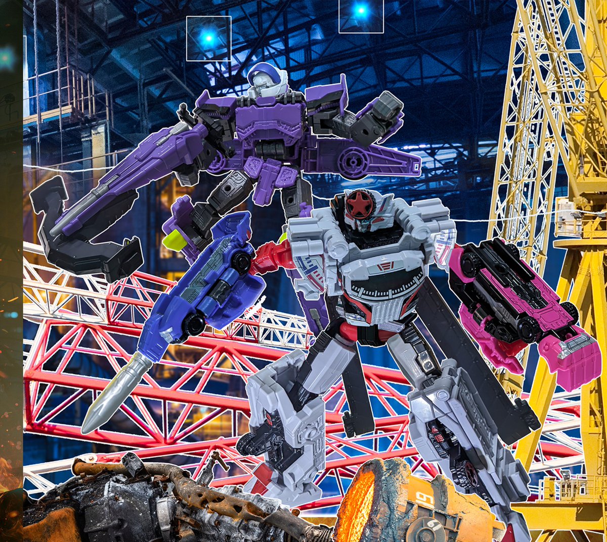 Goguru_go's tweet image. #latestwork Boon &amp;amp; Byun
Awalnya mau dibikin pake vibe nya film Hobbs &amp;amp; Shaw, tapi akhirnya diputuskan untuk bikin homage dari artworknya Gundam Versus.
Enjoy 😉
.
.
#minipla #boonboomger #supersentai #toei #bandai #tokusatsu #toyphotography #gogochange #2025