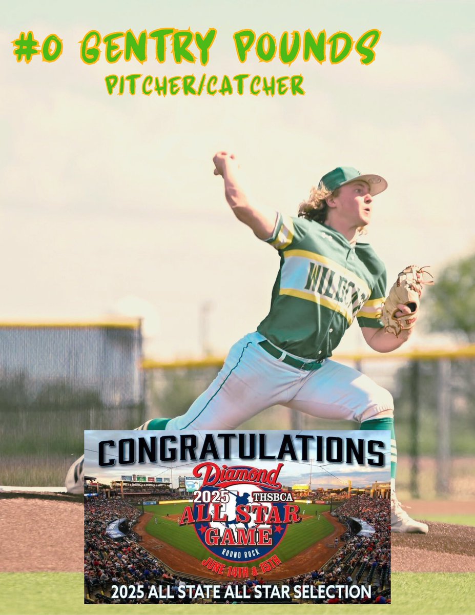 Idalou Baseball (@hsidalou) on Twitter photo CONGRATULATIONS to <a href="/GentryPounds/">Gentry Pounds</a>! He has been selected to play in the <a href="/THSBCA/">THSBCA</a> All Star Game! Well deserved! #TUFF CONGRATULATIONS to <a href="/GentryPounds/">Gentry Pounds</a>! He has been selected to play in the <a href="/THSBCA/">THSBCA</a> All Star Game! Well deserved! #TUFF