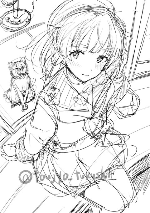 大好きな択捉、久々に描いた…まだラフだけど…。
切り上げてネームする 