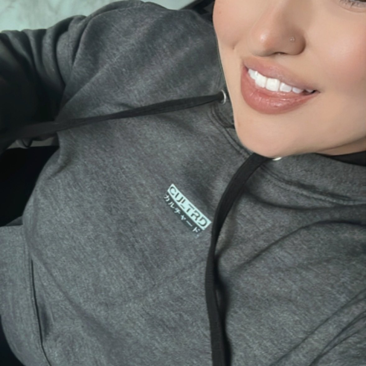 tyrannotiny's tweet image. My @officialcultrd hoodie (the brand owned by @officialwheyfu) showed up at my door step this morning. I thought I’d break immersion and show half of my face to celebrate BECAUSE THIS HOODIE IS SO COMFYYYYY!!!