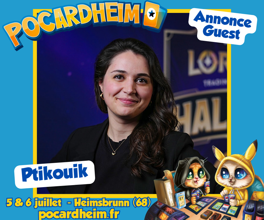 Pocardheim's tweet photo. 📢 ANNONCE GUEST🤩

@Ptikouik est une influenceuse fan de Disney (et notamment Lorcana) et de jeux de sociétés ! 
Lors du Festival Pocardheim, elle sera présente pour rencontrer ses abonnés en dédicaces et proposer des animations comme des opening de cartes. https://t.co/CV5RNgDCyd