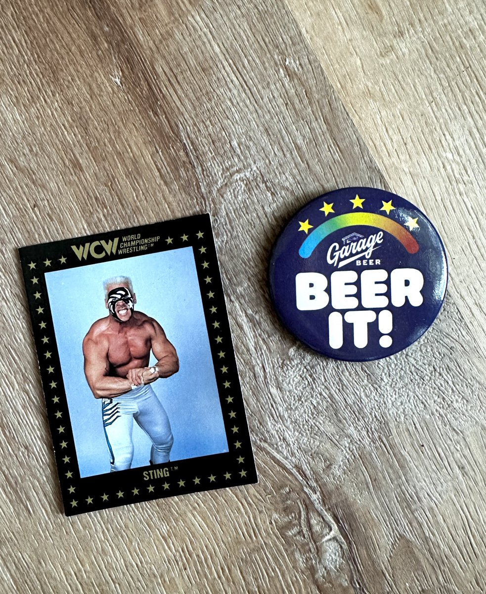 drinkgaragebeer's tweet image. We’re running an Instagram only giveaway right now and I know that makes some of you guys mad so RT this tweet for a chance to win this Sting card and Beer It! pin