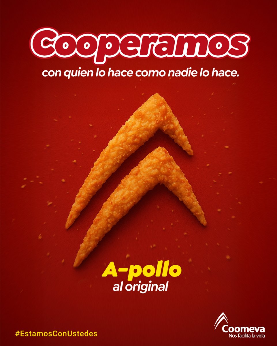 Cuando lo original está en juego, no hay nada más cooperativo que el a-pollo mutuo. <a href="/frisbylohace/">Frisby S.A.</a> 
#EstamosConUstedes   #FrisbyLoHace  #frisbycolombia