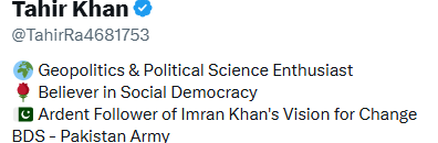 Jammin351's tweet photo. @svphasetwo @TahirRa4681753 @RichardBurgon He may or may not be British, but his profile certainly shows his allegiances are....mixed. https://t.co/oq6JmH5xh6