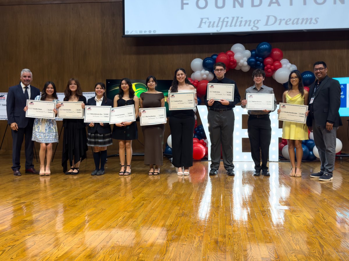 Ysleta ISD (@ysletaisd) on Twitter photo 🎓✨ Last night, the Ysleta Education Foundation awarded over 160 seniors with scholarships totaling $588,700!
<a href="/yef4education/">Ysleta Education Foundation (YEF)</a> 🎓✨ Last night, the Ysleta Education Foundation awarded over 160 seniors with scholarships totaling $588,700!
<a href="/yef4education/">Ysleta Education Foundation (YEF)</a>