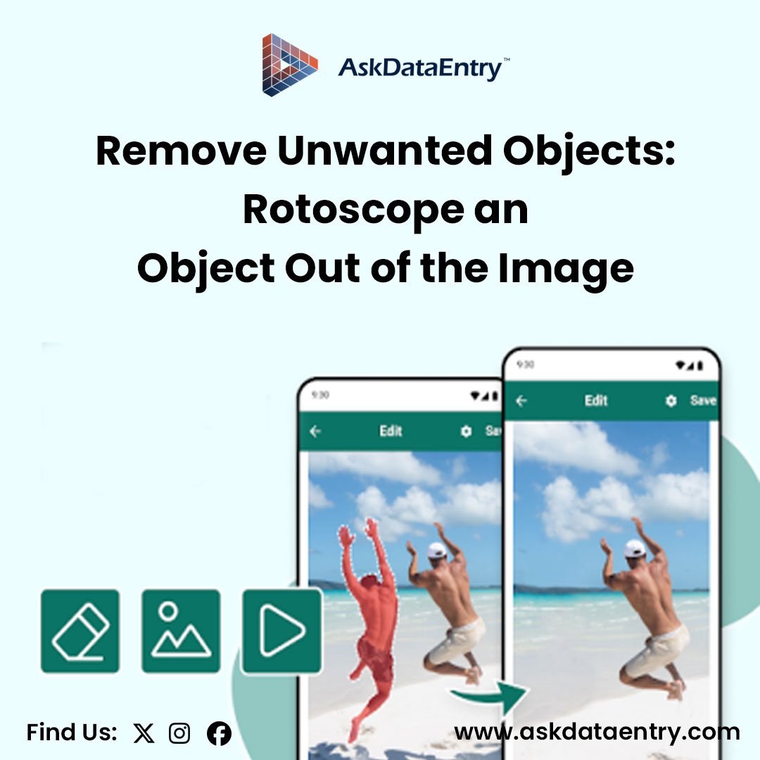 AskDataEntry's tweet image. Want to remove unwanted objects from images?
Rotoscope is the option you need to try here for this purpose. We have detailed everything about rotoscoping in our blog.
Read it here 👇
#imagedataentry #outsourcing #India