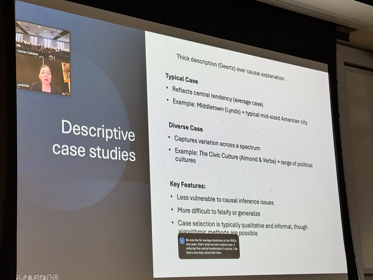 Cantay Çalışkan (@cantaycaliskan) on Twitter photo Great conceptual talk by Dr. Yasemin Celikkol (<a href="/yaseminyusufoff/">Yasemin Y. Celikkol</a>) on how to design case studies. Thank you for an insightful discussion. <a href="/NUQatar/">Northwestern Qatar</a> <a href="/UofRDataSci/">Goergen Institute for Data Science and AI</a> <a href="/UofR/">University of Rochester</a> #SICSS #Day3 Great conceptual talk by Dr. Yasemin Celikkol (<a href="/yaseminyusufoff/">Yasemin Y. Celikkol</a>) on how to design case studies. Thank you for an insightful discussion. <a href="/NUQatar/">Northwestern Qatar</a> <a href="/UofRDataSci/">Goergen Institute for Data Science and AI</a> <a href="/UofR/">University of Rochester</a> #SICSS #Day3