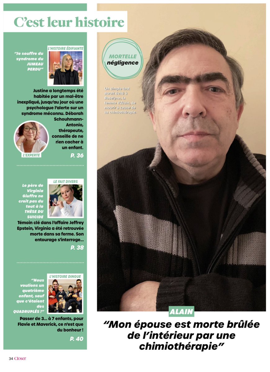 av_5fu's tweet photo. Merci au magazine Closer (@closerfr) d’informer le grand public sur le 5-FU https://t.co/2RLP2lKCcV