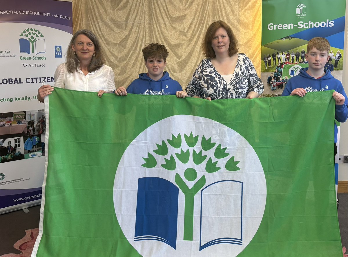 Green School Flag Presentation. Congratulations to all of the students , particularly the Green Schools Committee.