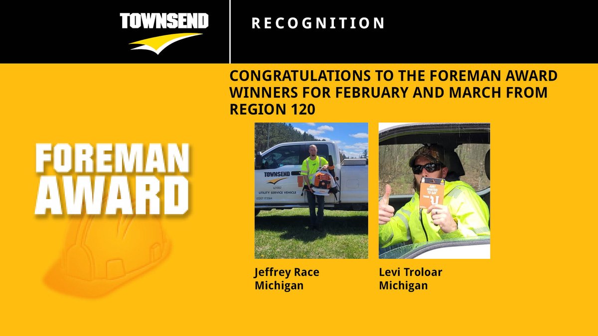 TownsendTreeSvc's tweet image. It was a busy couple of months in Michigan after #storms struck the region in late February/early March. Congratulations to the #winners and the entire #team that helped our #utilitypartners restore #power to the area.