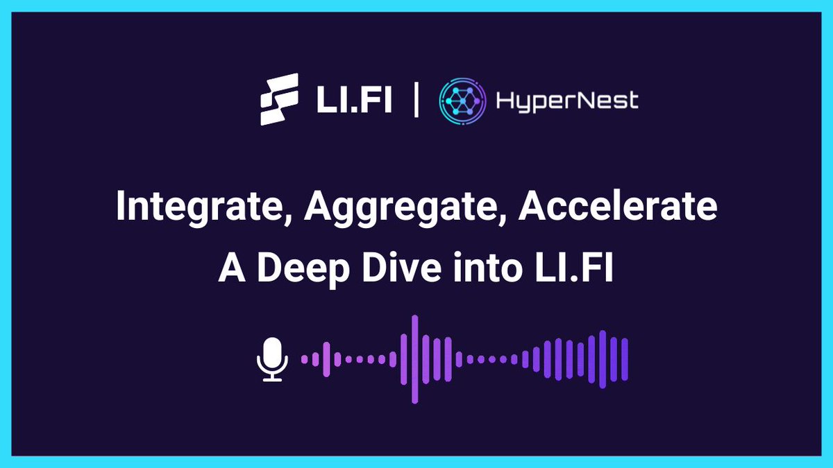🎙️Join us for a live conversation with
<a href="/0xCerberus/">0xCerberus</a> from <a href="/lifiprotocol/">LI.FI</a> to talk:
🔀 Cross-chain infrastructure &amp; the future of interoperability
🛠️ Key architectural decisions shaping LI.FI
🌉 The evolving multichain DeFi landscape
🗓️ May 15 | 3PM CET
📍Live on