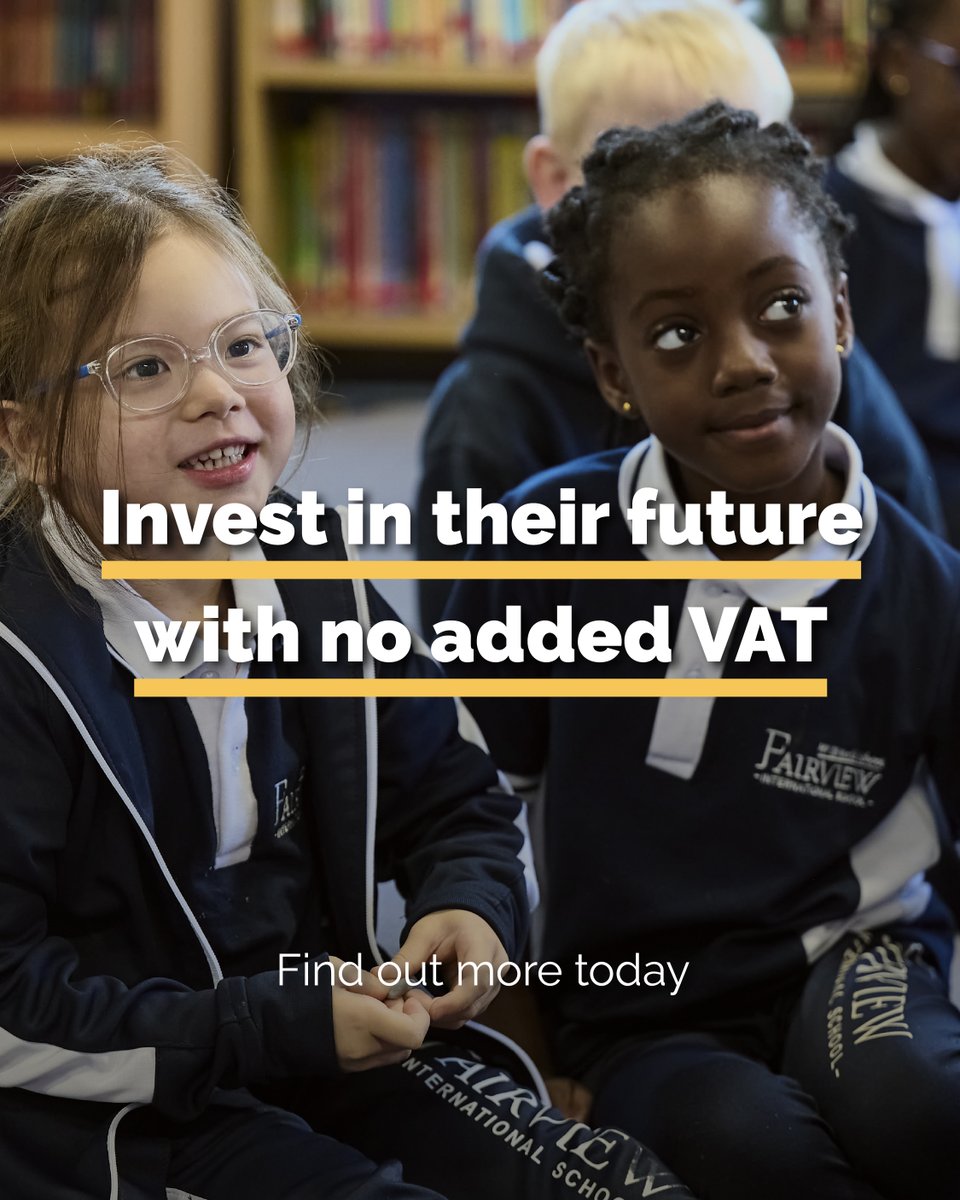We've frozen our fees and absorbed the 20% VAT increase on private school fees! 📚

With no added VAT on our school fees, we're committed to keeping education accessible and supporting financial peace of mind for our families while providing a world class IB education for our