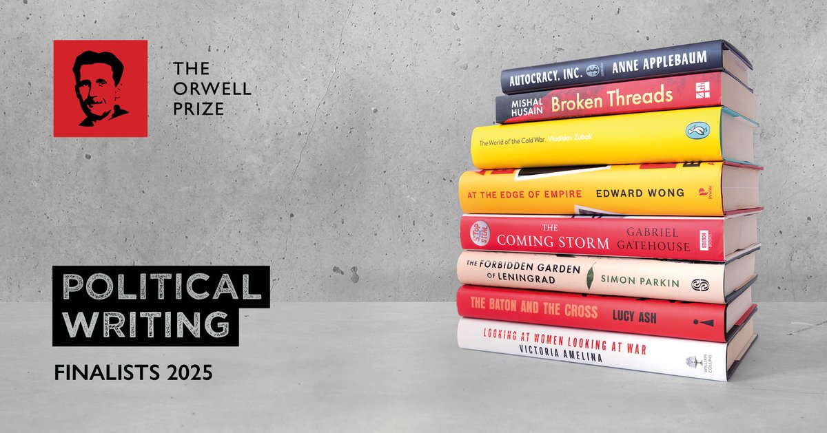 As a judge for the Orwell Prize for Political Writing, I've hugely enjoyed reading and discussing dozens of books. We now have the finalists. Lots of history, lots of war. As Kim Darroch, Chair of Judges, says: 'These books show us how we got here.'📚👇
orwellfoundation.com/the-orwell-pri…