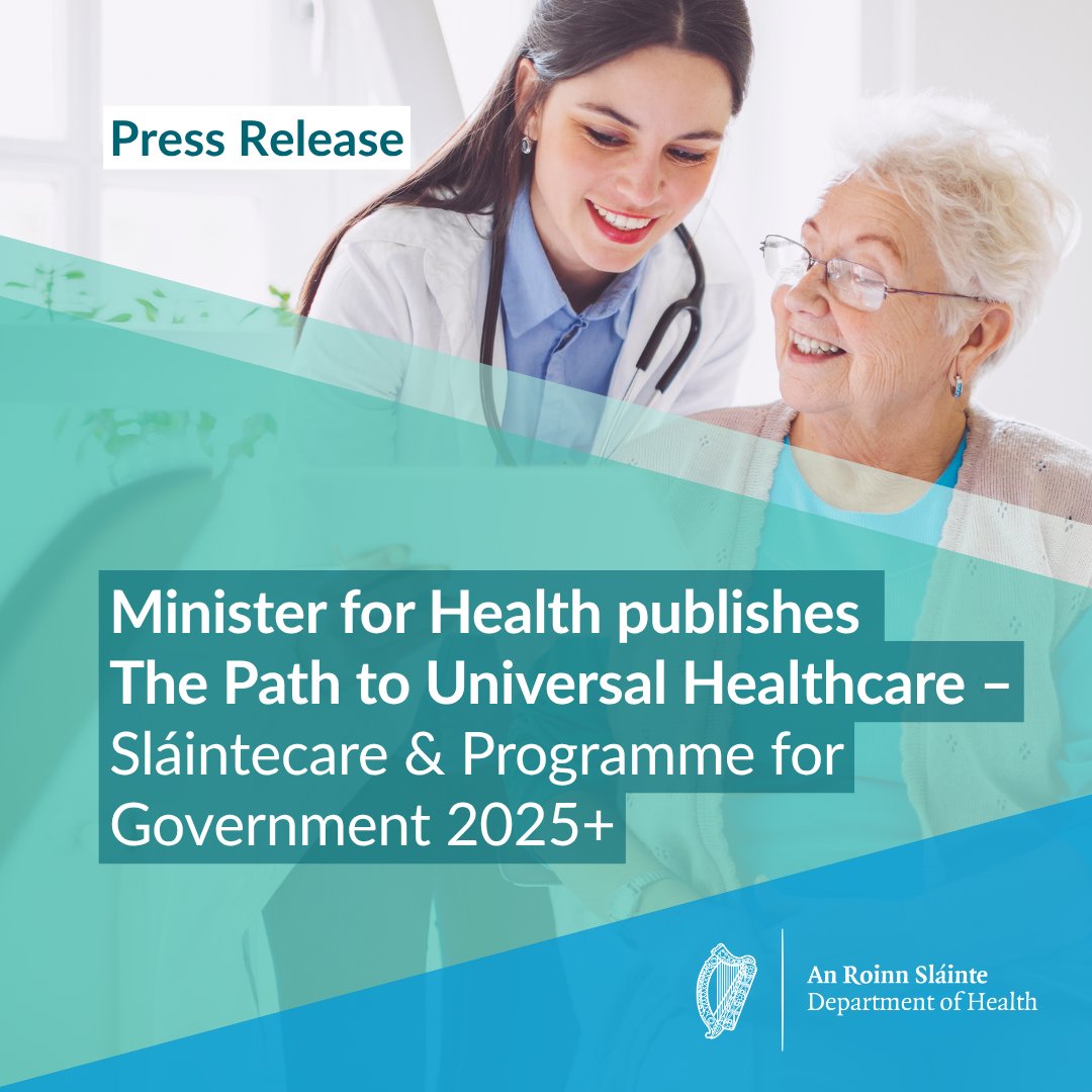Sláintecare 2025+ aims to forge the way towards accessible, affordable, high-quality, healthcare for the people of Ireland when they need it, where they need it.

gov.ie/en/department-…