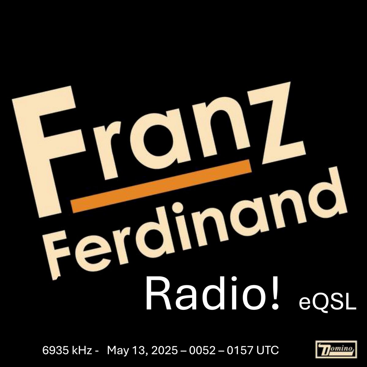 A big thank you to shortwave pirate radio station Franz Ferdinand Radio for sending me this #eQSL !