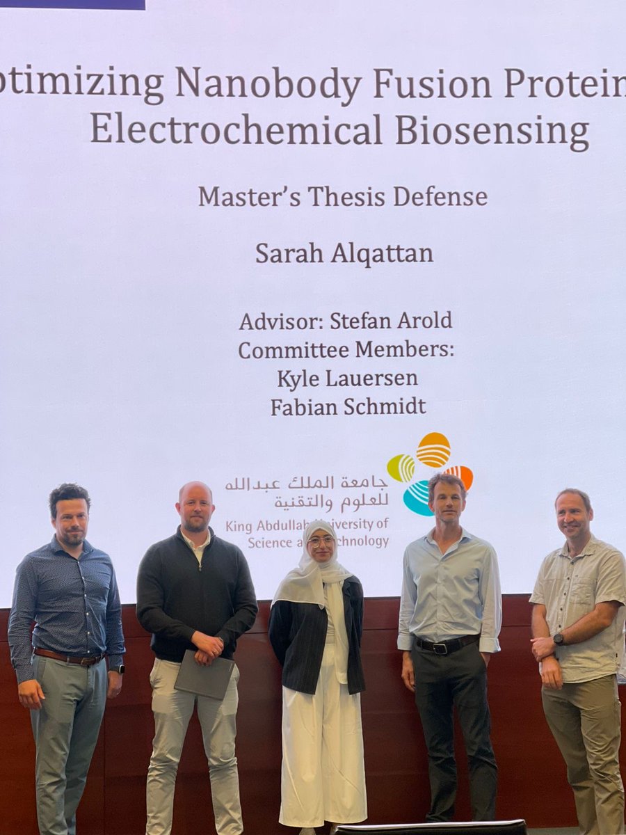Sarah Alqattan successfully defended her Masters thesis on May 8th, 2025 <a href="/sax_rax/">Sarah AlQattan</a> <a href="/STRUBE_KAUST/">Structural Biology and Engineering @ KAUST</a> 
strube.kaust.edu.sa/news/detail/20…