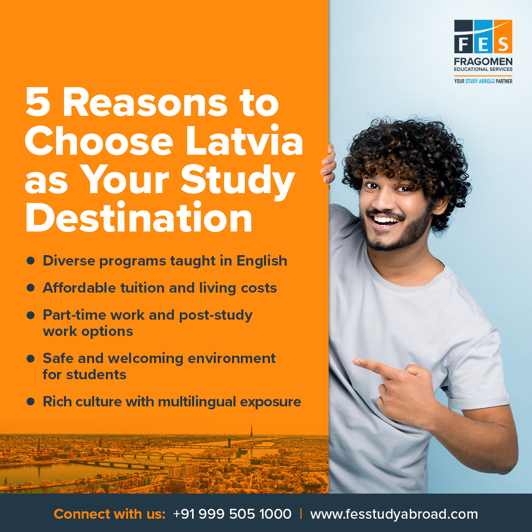 IndiaFes's tweet photo. #Latvia offers perfect mix of academic excellence, affordability, and vibrant cultural experiences. With top-notch universities, English-taught programs, career opportunities, it’s a student’s dream destination. Start your journey with #FragomenEducationalServices! https://t.co/Jc9JQJVtI5