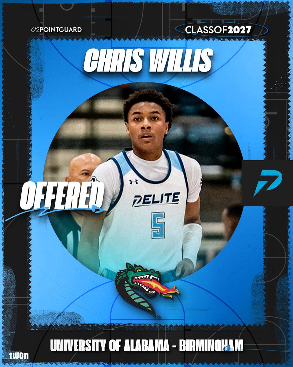 P7 Elite Basketball (@p7elite) on Twitter photo Congrats to 2027 Guard <a href="/Chris_Willis5/">Chris Willis</a> on his offer from University of Alabama Birmingham <a href="/UAB_MBB/">UAB Men's Basketball</a> <a href="/UANextBHoops/">Boys UAA</a>
#๐ission๐inded Congrats to 2027 Guard <a href="/Chris_Willis5/">Chris Willis</a> on his offer from University of Alabama Birmingham <a href="/UAB_MBB/">UAB Men's Basketball</a> <a href="/UANextBHoops/">Boys UAA</a>
#๐ission๐inded