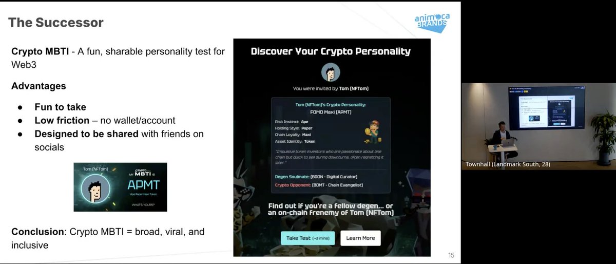 nftom.eth (@nftom_eth) on Twitter photo Invited to <a href="/animocabrands/">Animoca Brands</a> to share why and how I created <a href="/CryptoMBTIApp/">Crypto MBTI - Fun Personality Test</a>! Invited to <a href="/animocabrands/">Animoca Brands</a> to share why and how I created <a href="/CryptoMBTIApp/">Crypto MBTI - Fun Personality Test</a>!