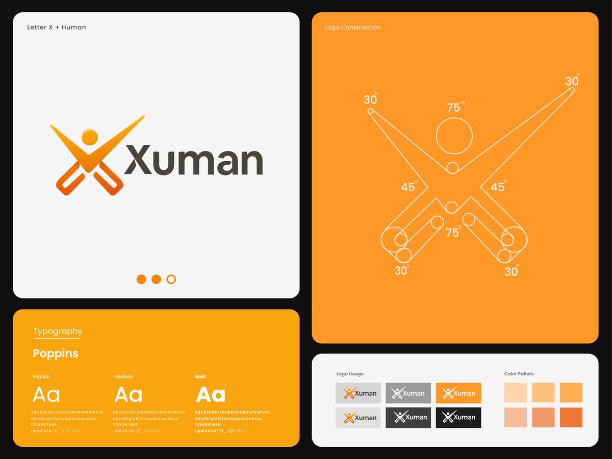 I combine here Letter X with human figure to symbolizing energy, movement, and human potential, perfect for a modern fitness brand.  

How is it?