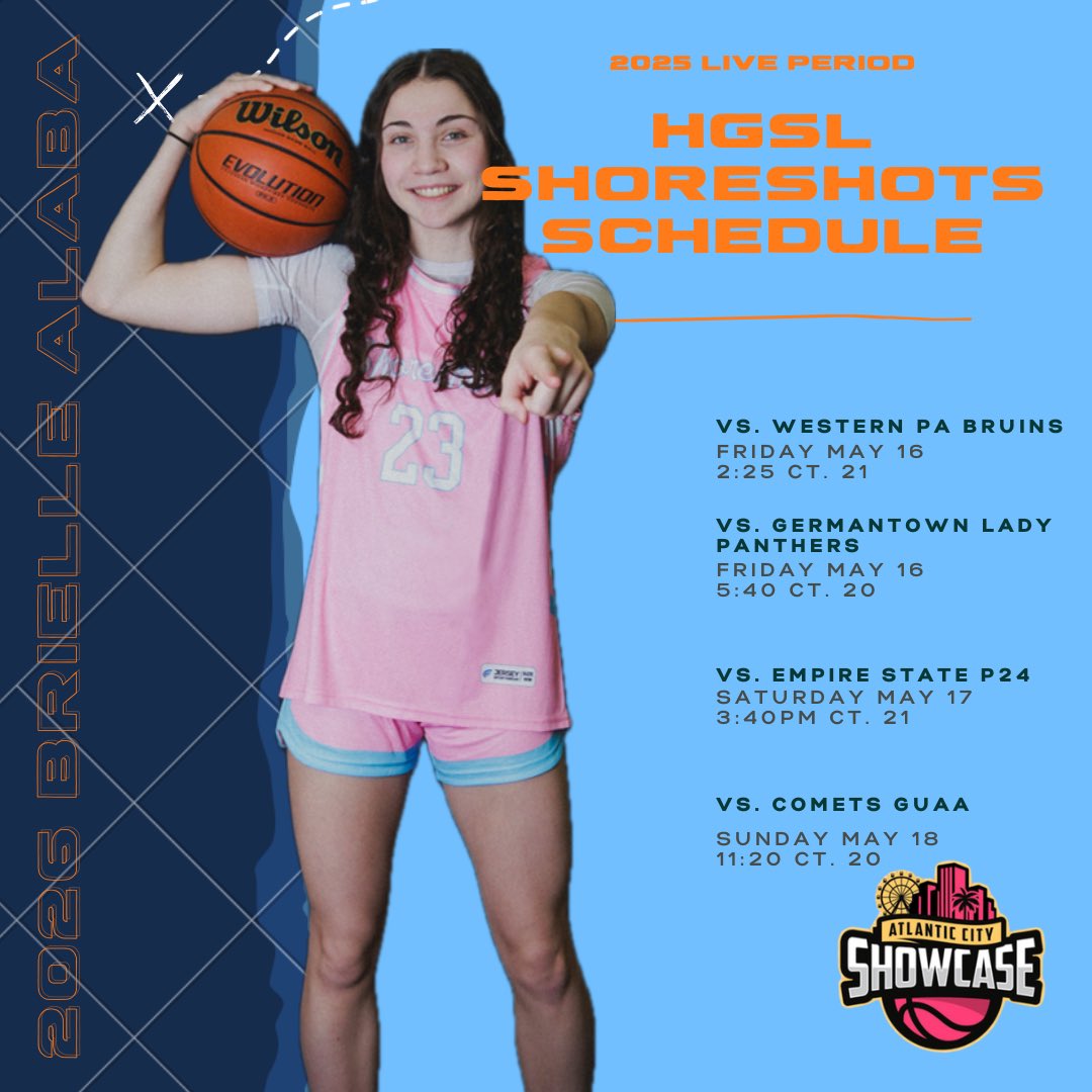 Brielle Alaba (@briellealaba) on Twitter photo I can’t wait to compete with my team this weekend at AC Showcase! Please come check us out!!🩵🧡
<a href="/ShoreshotsGirls/">NJ Shoreshots Girls- HGSL</a>
<a href="/TinyGreenNBS/">Coach Tiny Green</a>
<a href="/LadyChiefsBskt/">LadyChiefsBasketball</a>
<a href="/uracoach/">Ron Powell</a>
@JohMcF88231073 I can’t wait to compete with my team this weekend at AC Showcase! Please come check us out!!🩵🧡
<a href="/ShoreshotsGirls/">NJ Shoreshots Girls- HGSL</a>
<a href="/TinyGreenNBS/">Coach Tiny Green</a>
<a href="/LadyChiefsBskt/">LadyChiefsBasketball</a>
<a href="/uracoach/">Ron Powell</a>
@JohMcF88231073