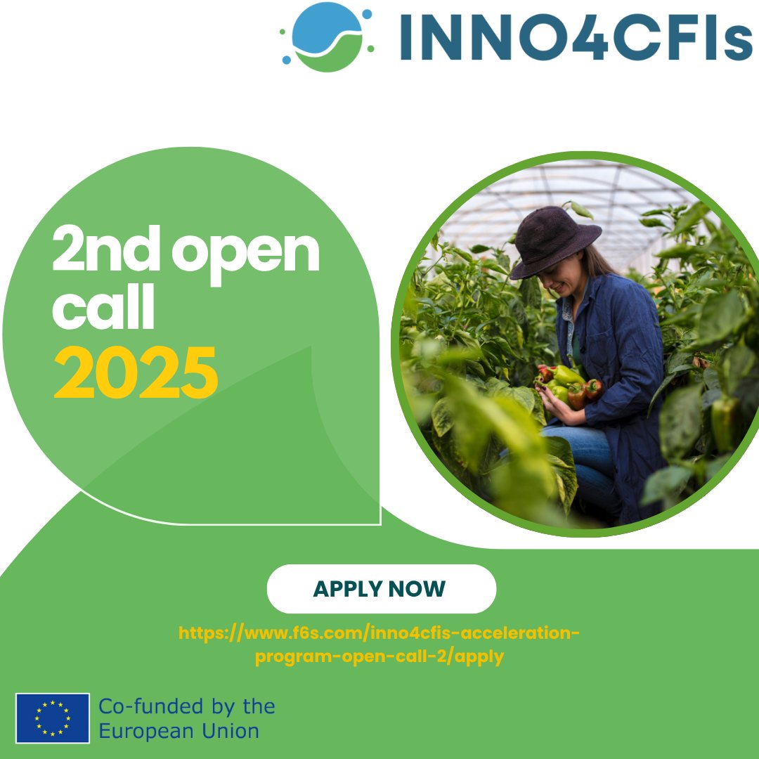 💡 Got a solution for carbon farming?  The 2nd #INNO4CFIs Open Call is open for TRL6+ tech! 📷 4-month acceleration 📷 Expert support &amp; deployment 📷 Apply by July 1, 2025 📷f6s.com/inno4cfis-acce… #OpenCall #CarbonFarming #Sustainability #I3INSTRUMENT