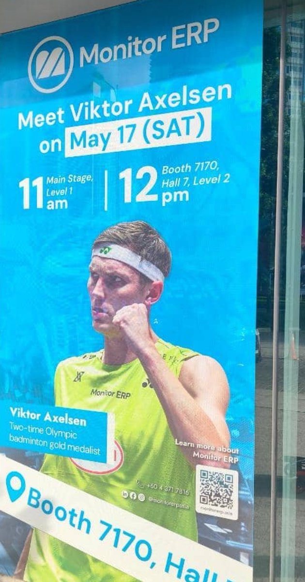 🏸🇲🇾🏐 (@izhamsyahmi27) on Twitter photo <a href="/ViktorAxelsen/">Viktor Axelsen</a> will be coming to Malaysia this Saturday for an event!!👏💪✨️ <a href="/ViktorAxelsen/">Viktor Axelsen</a> will be coming to Malaysia this Saturday for an event!!👏💪✨️