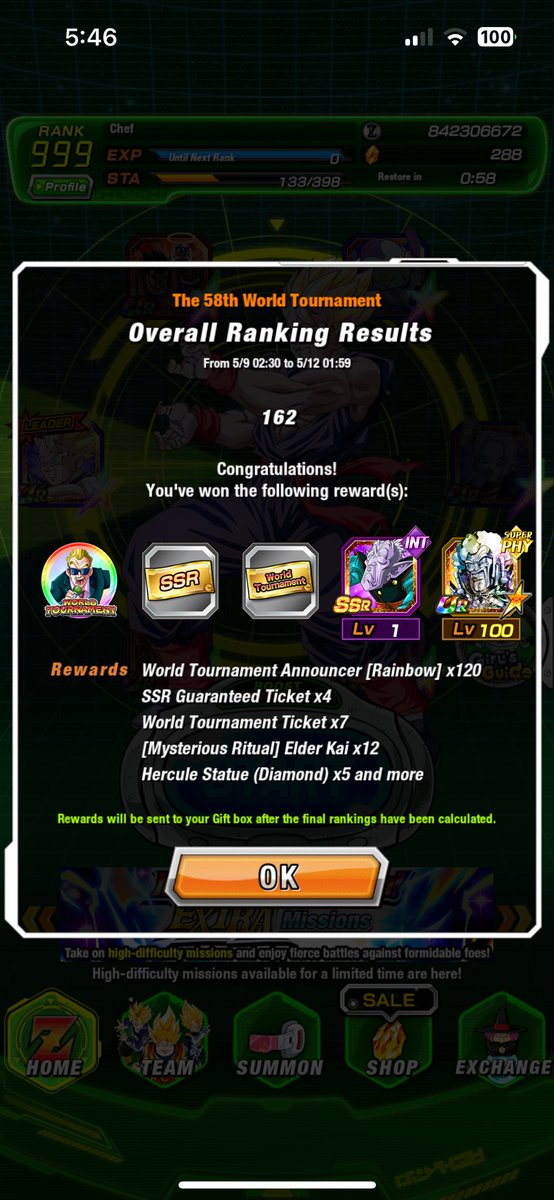 CookedCurtis's tweet image. Wasn’t able to play this WT except for a few hours but still managed to come up a bit! 

Next time we come for first 😈

#dokkan #dokkanbattleglobal #wt