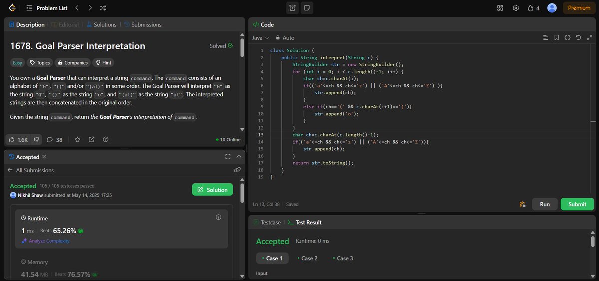 nikhilshaw575's tweet image. just used #StringBuilder , to Build my String . #java