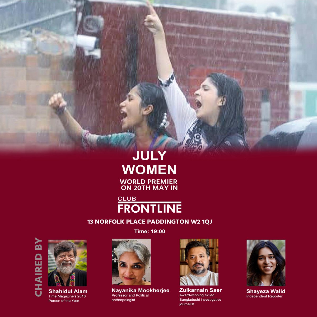 A series of film screenings and panel discussions will take place in London on 16th, 19th and 20th May. A world premier for two of the films and a very exciting set of speakers await visitors. 

The challenges of bringing about accountability and democracy in the new Bangladesh.