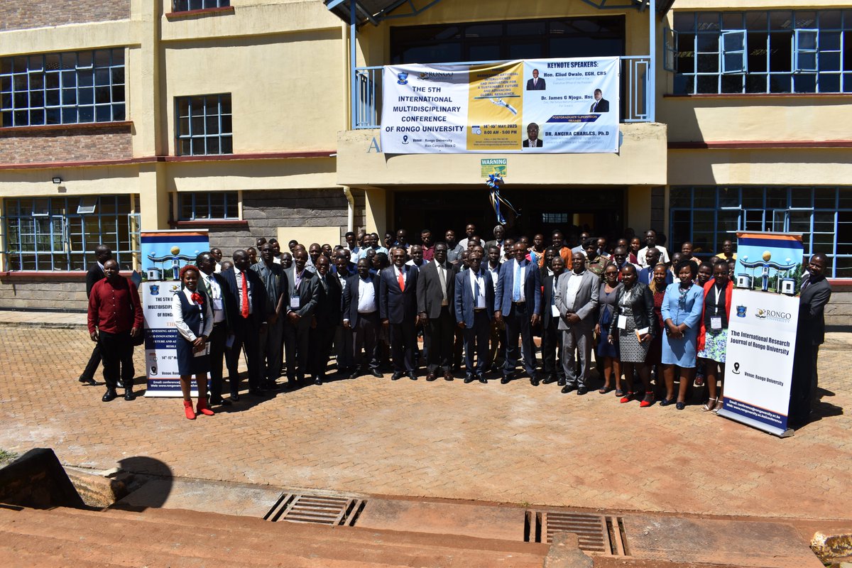 The 5th International Multidisciplinary Conference is officially underway at Rongo University's main campus! The opening ceremony was presided over by our Vice-Chancellor, Prof. Samuel Gudu, accompanied by Hon. Eliud Owalo, our esteemed guest and Day 1 keynote speaker. Also