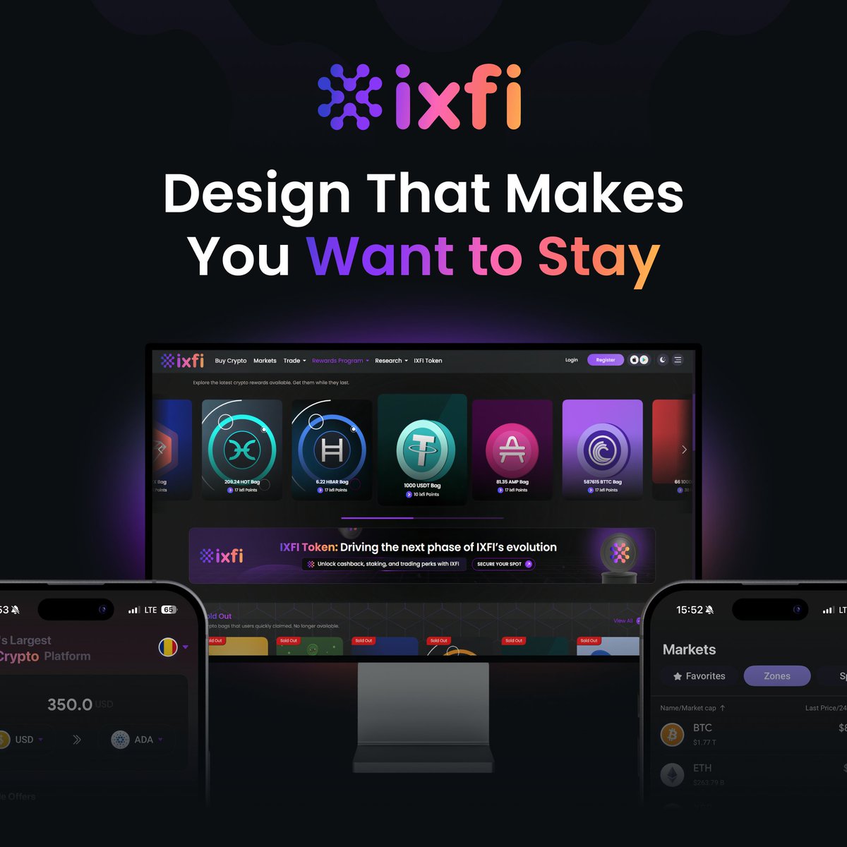 ixfiexchange's tweet image. You know what’s underrated in crypto?

A clean interface that makes you want to come back every day.

Crypto should be enjoyable to use, not just functional.

That’s exactly what we’re focused on.