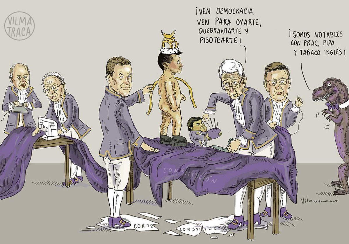 ALBERTOACOSTAB's tweet image. ¿Traje a la medida para Noboa? Por favor…
Traje a la medida fue la Constitución de Montecristi: diseñada para un “rey” y terminó dejando al “monarca” desnudo…
con sus ambiciones de poder absoluto, su irrespeto por la institucionalidad, sus afectaciones al hígado.