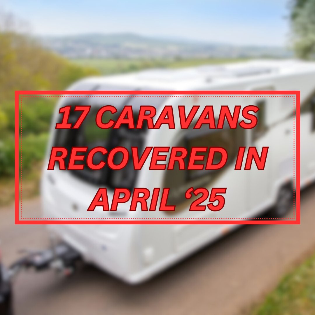 🚨 17 stolen caravans recovered in April! CRiS, the official caravan registration scheme &amp; <a href="/VinChipDPI/">VIN CHIP</a>  helps police identify and recover stolen units. Top search areas on CRiS by police: Garda, Thames Valley, Police Scotland, Durham, Essex. 🔒 Protect yours: