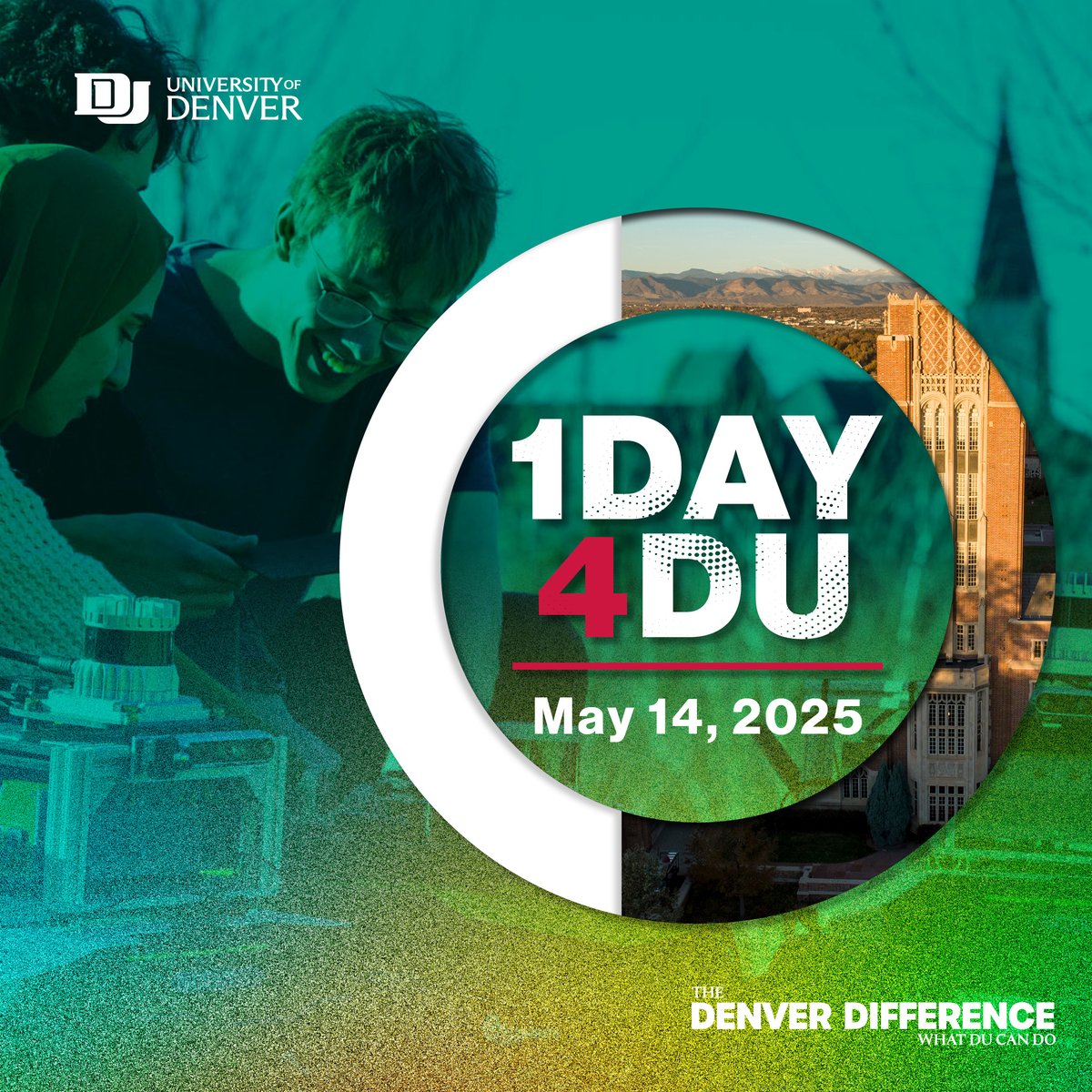 Today is #1DAY4DU! Be part of #TheDenverDifference and support the students, faculty and programs that make DU extraordinary. Your gift fuels scholarships, research, mentorship and so much more. Let’s make today count. 

Find your cause and make a gift at: givecampus.com/schools/Univer…