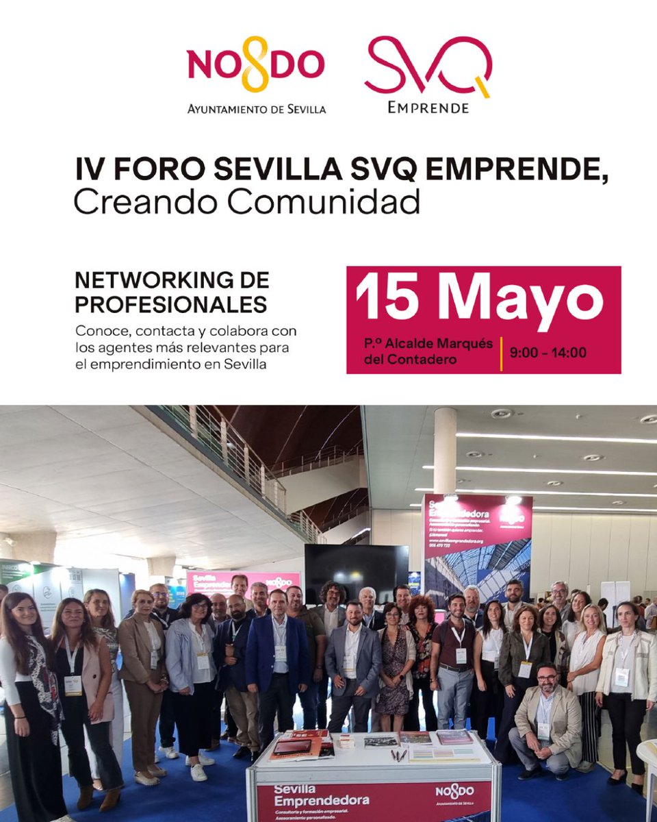 Loyola Initiatives (@in_loyola) on Twitter photo Mañana estaremos en el IV Foro Networking Profesional de <a href="/SVQ_Emprende/">SVQEmprende | Sevilla Ecosistema Startup & I+D+i</a>
Un evento que reunirá a entidades públicas y privadas del ecosistema de emprendimiento e innovación de #Sevilla, enfocadas en la creación y desarrollo de nuevas empresas. ¡No faltes, 👉 lc.cx/VC2iAt Mañana estaremos en el IV Foro Networking Profesional de <a href="/SVQ_Emprende/">SVQEmprende | Sevilla Ecosistema Startup & I+D+i</a>
Un evento que reunirá a entidades públicas y privadas del ecosistema de emprendimiento e innovación de #Sevilla, enfocadas en la creación y desarrollo de nuevas empresas. ¡No faltes, 👉 lc.cx/VC2iAt