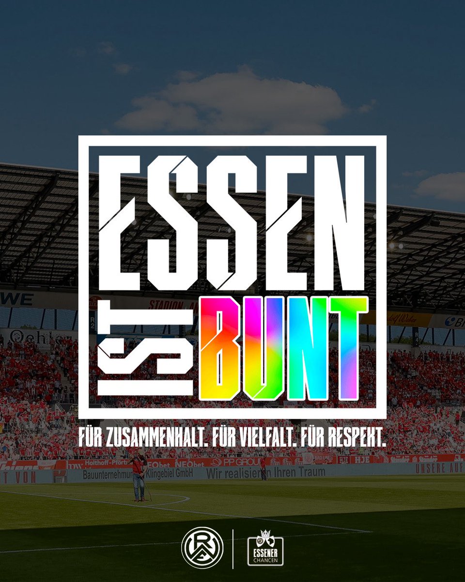 ❤️🧡💛 𝐄𝐒𝐒𝐄𝐍 𝐈𝐒𝐓 𝐁𝐔𝐍𝐓 🩷💚🩵
Für 𝐙𝐔𝐒𝐀𝐌𝐌𝐄𝐍𝐇𝐀𝐋𝐓. Für 𝐕𝐈𝐄𝐋𝐅𝐀𝐋𝐓. Für 𝐑𝐄𝐒𝐏𝐄𝐊𝐓.

📲 tinyurl.com/mab6nd23

#immeRWEiter #nurderRWE