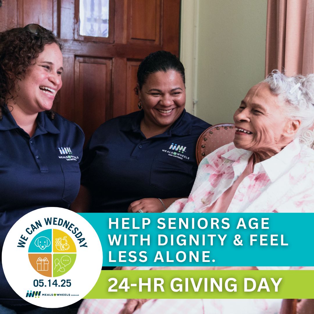 📢 It’s time! #WeCanWednesday is here!🥳

For 24 hours, every gift supports our #MoreThanAMeal services that help keep our seniors feeling connected &amp; loved. 

Please, give now👉 ow.ly/W6zu50VRI9W