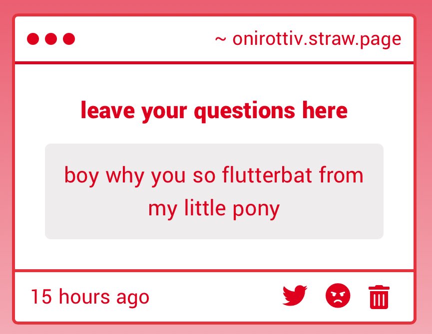 Wh- HOW???? I’m not some vampiric pony- thats Accardi.