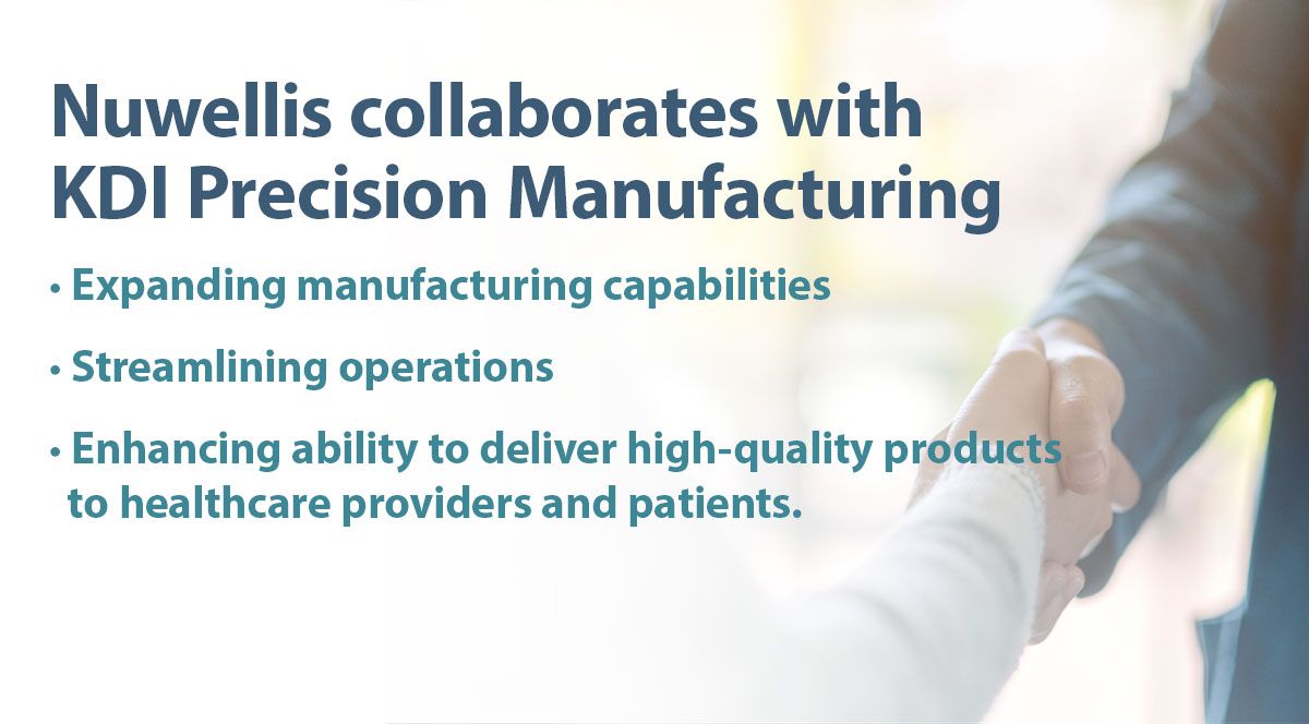 We’re excited to share that Nuwellis has signed an agreement with KDI Precision Manufacturing to support assembly of our Aquadex consoles and consumables - expanding our capabilities and a smooth handoff with people we know and trust. #Nuwellis