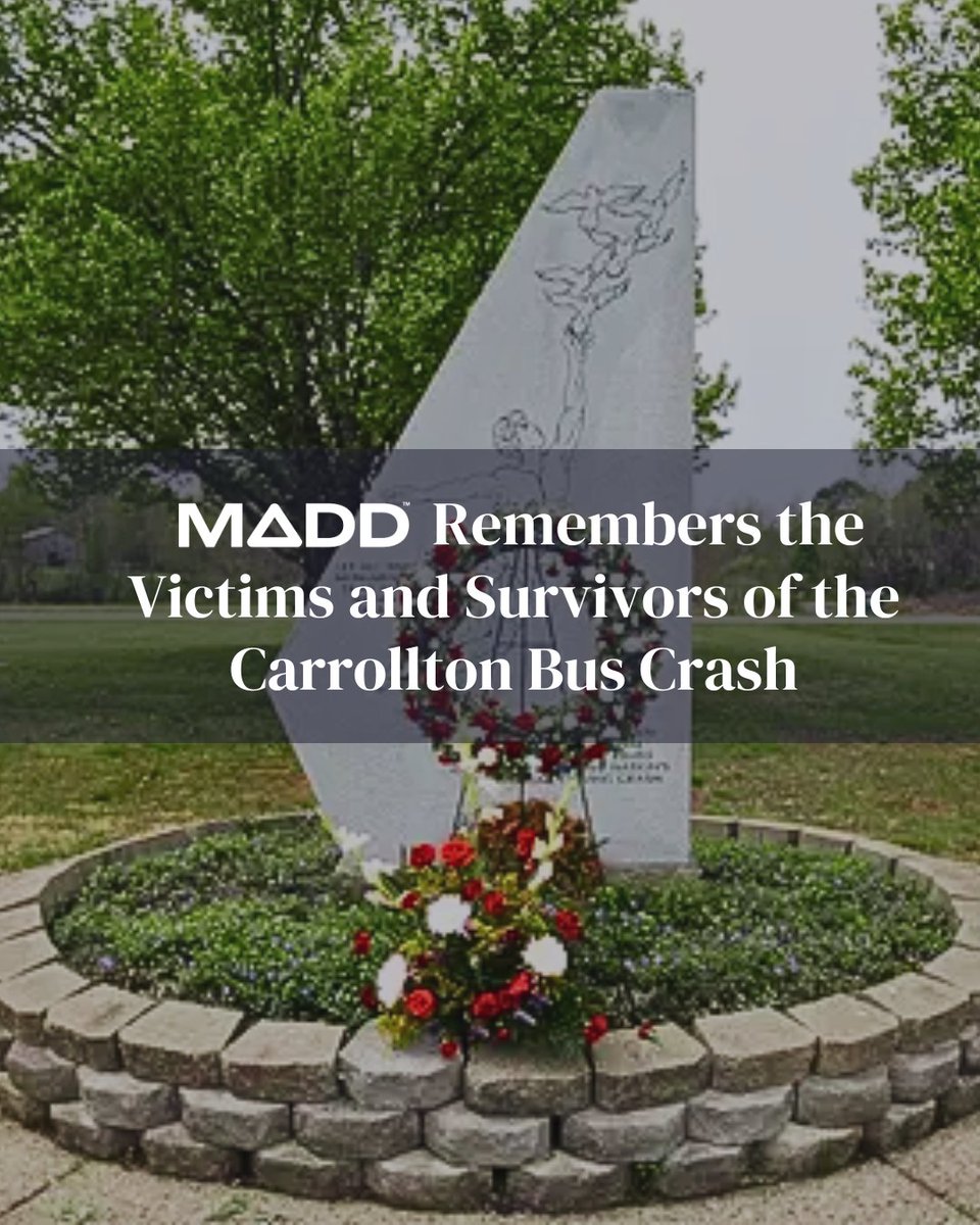 Thirty-six years later, we still remember.

There are 67 reasons to never forget-the 27 lives lost and 40 others forever changed in the Carrollton bus crash on May 14, 1988.

A drunk driver turned what should have been a joyful youth trip home into one of the deadliest impaired