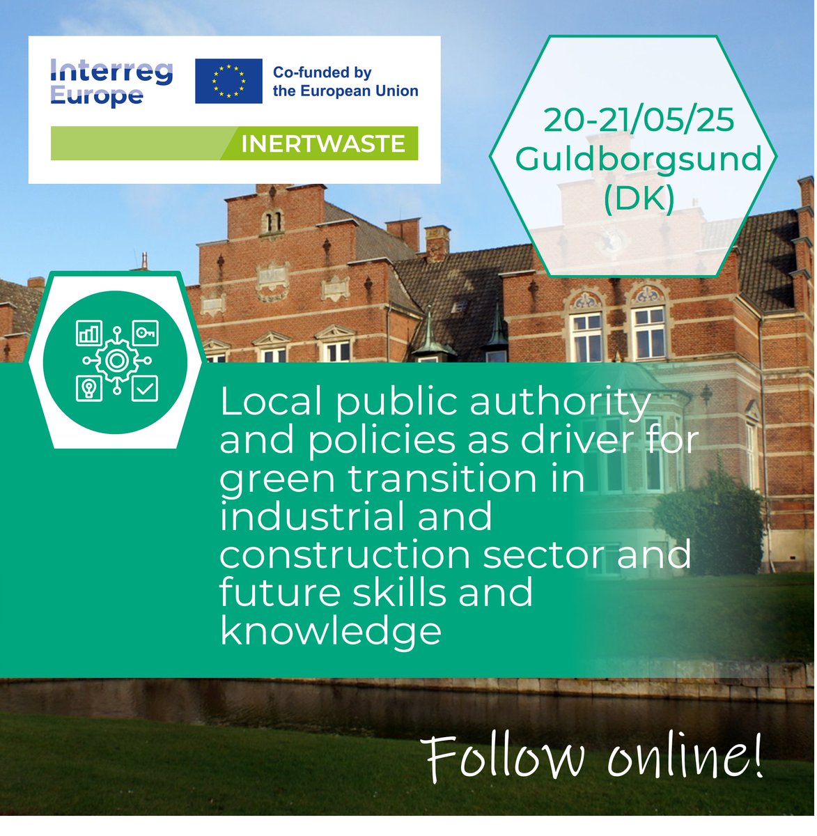 ‼️Breaking news! The morning session of our upcoming TLJ featuring presentations of 13 good practices will be livestreamed!👏
Register and connect with us on 20 May to discuss the green transition in construction and future skills and knowledge👇
interregeurope.eu/inertwaste/new…