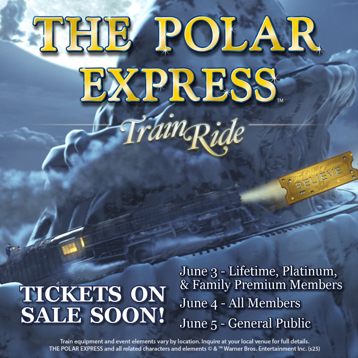Tickets for THE POLAR EXPRESS Train Ride go on sale: 
- June 3 for lifetime, family platinum &amp; family premium level museum members 
- June 4 for all museum members
- June 5 for the general public

Visit our website to learn more! 
nctransportationmuseum.org/polar-express-…