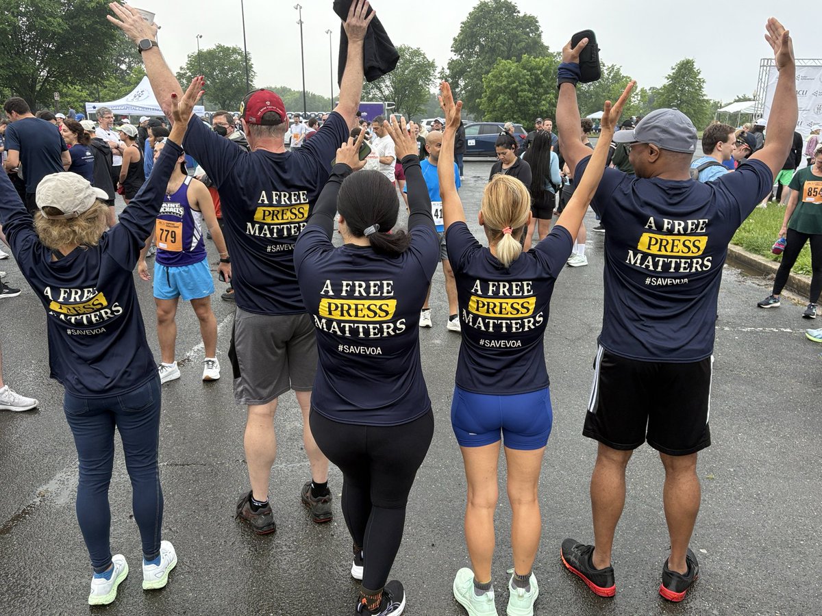 Today, VOA &amp; USAGM teams will run the 2025 ACLI Capital Challenge with a mission that hits closer to home: defending #pressfreedom and the First Amendment.