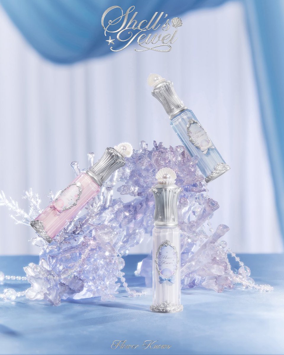 flowerknows_jp's tweet photo. 🐚シェルズジュエルコレクション　リップグレーズ

「海の美学」からインスピレーションを受けて、自然と宮廷スタイルを結びつけた。
クリスタルピラーの上に貝殻のパールが飾られ、まるで海に沈んだと言われる遺跡のよう✨ https://t.co/pxDcPQGIQ5