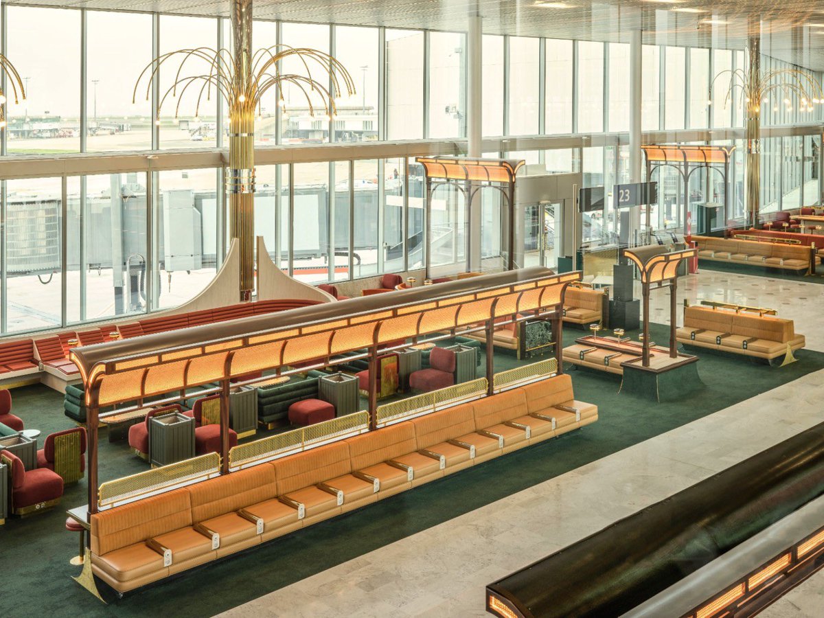 An art deco revival at Charles de Gaulle Airport by designer Hugo Toro